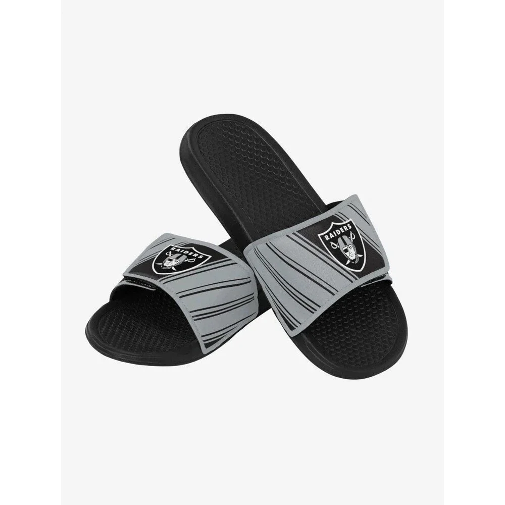 Las Vegas Raiders Legacy Sport Slide Mens Size XL 13-14 NWT